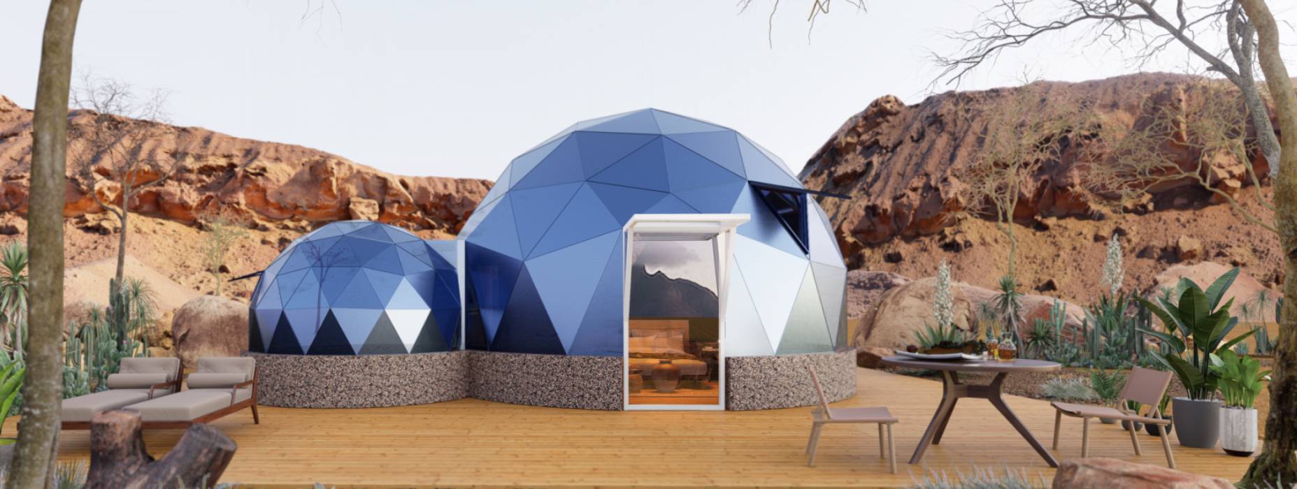 莘县球形智能光伏玻璃星空房